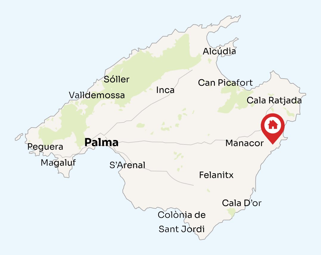 Map of Mallorca