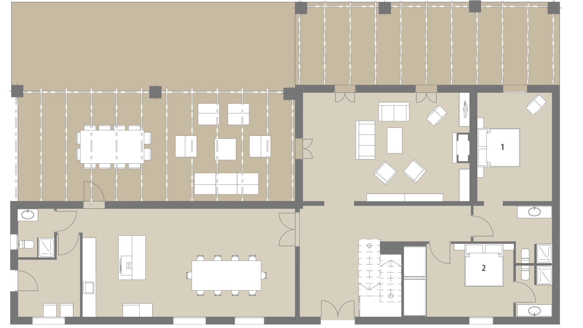 Finca Febrer: Erdgeschoss