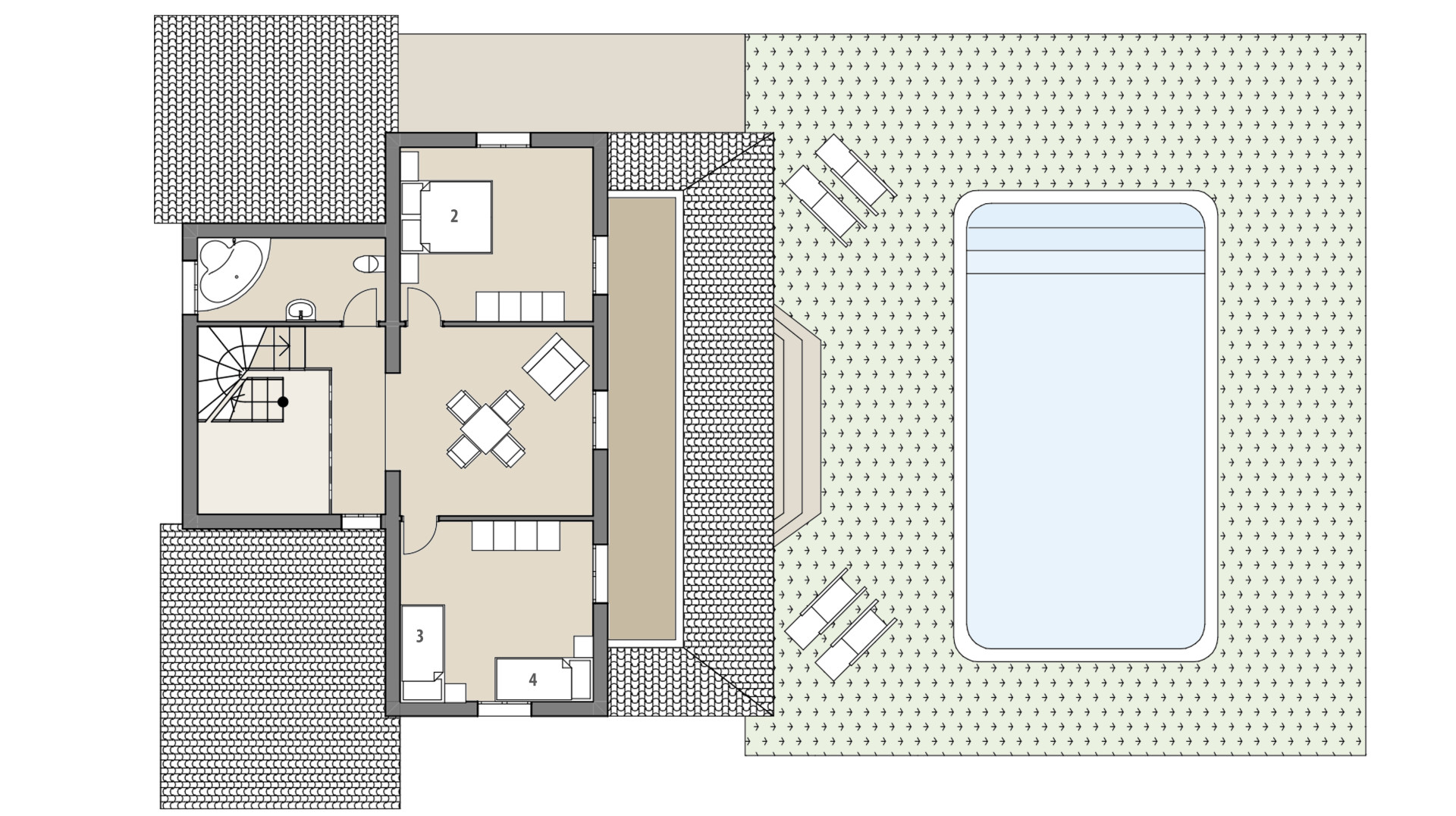 Finca Son Forte Nou: Piso superior