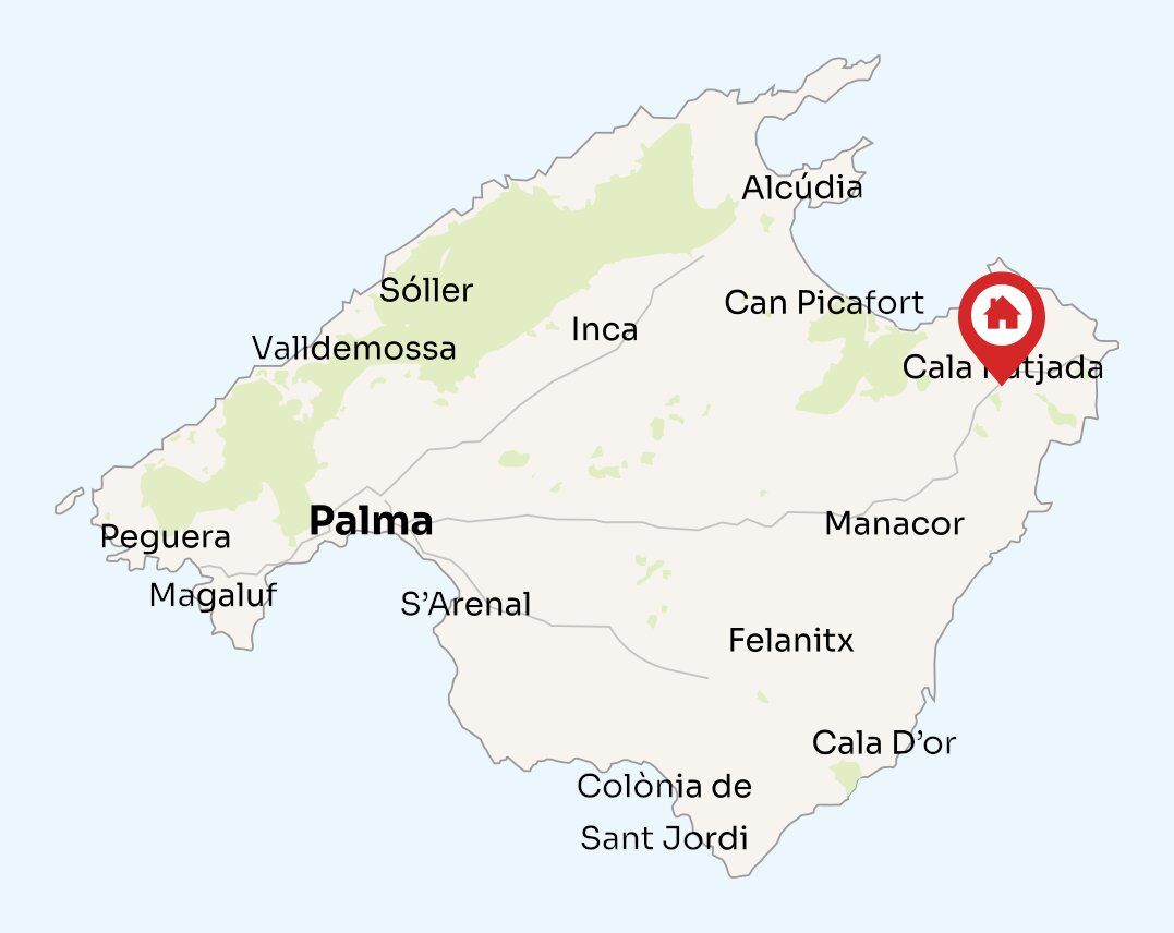 Map of Mallorca