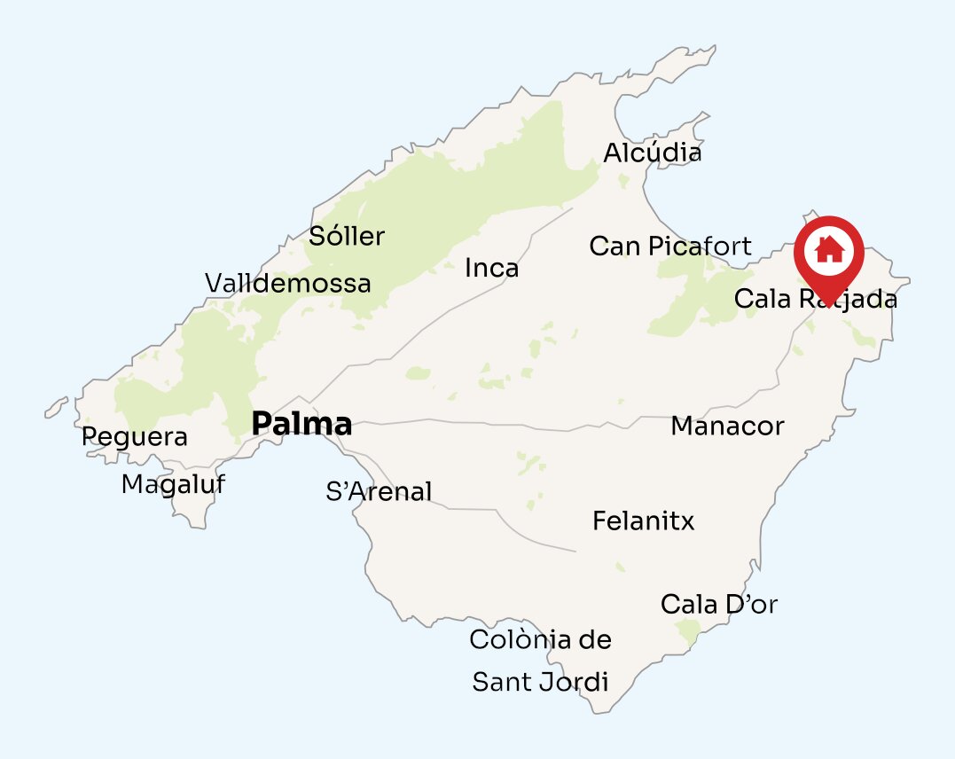 Map of Mallorca