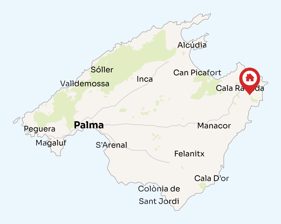 Map of Mallorca