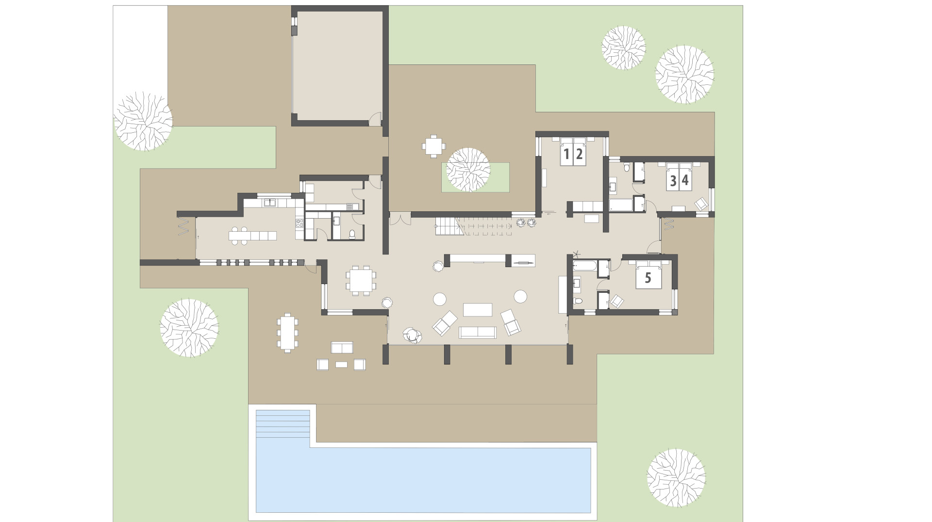 Rural Villa Sa Mola: Ground floor