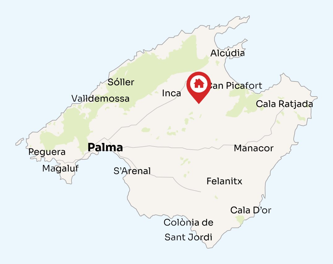 Map of Mallorca