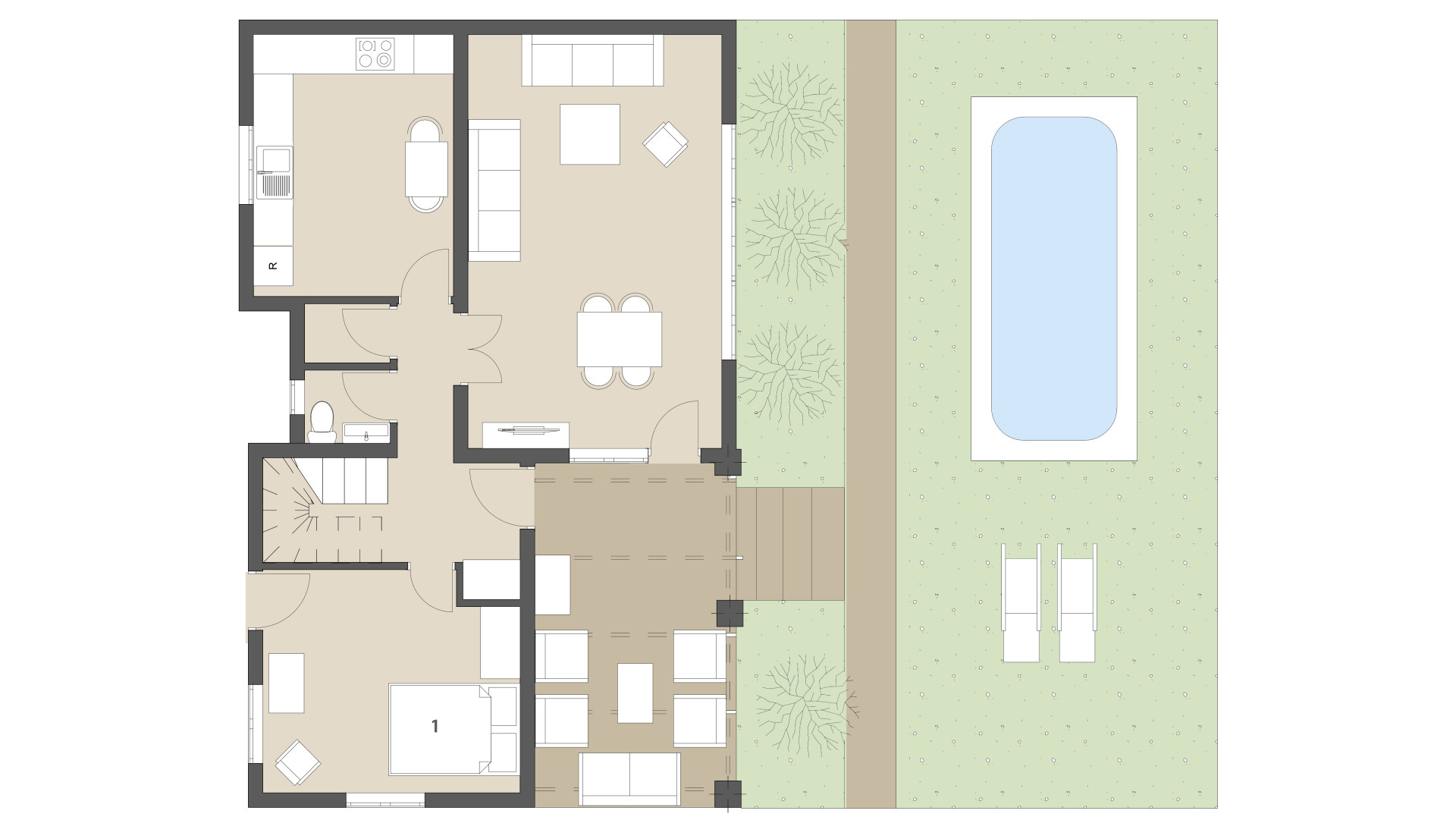 Urban Villa Casa Vindobona: Ground floor