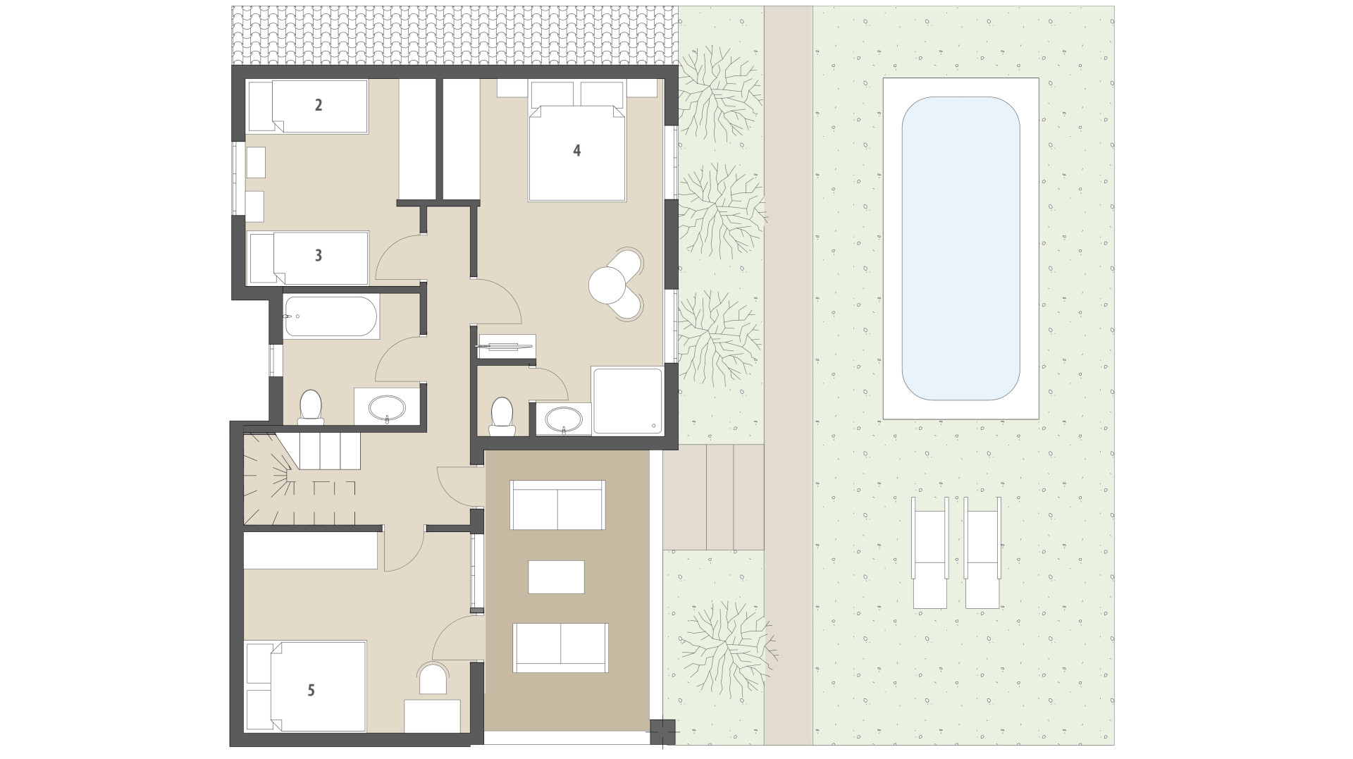 Urban Villa Casa Vindobona: Upper floor