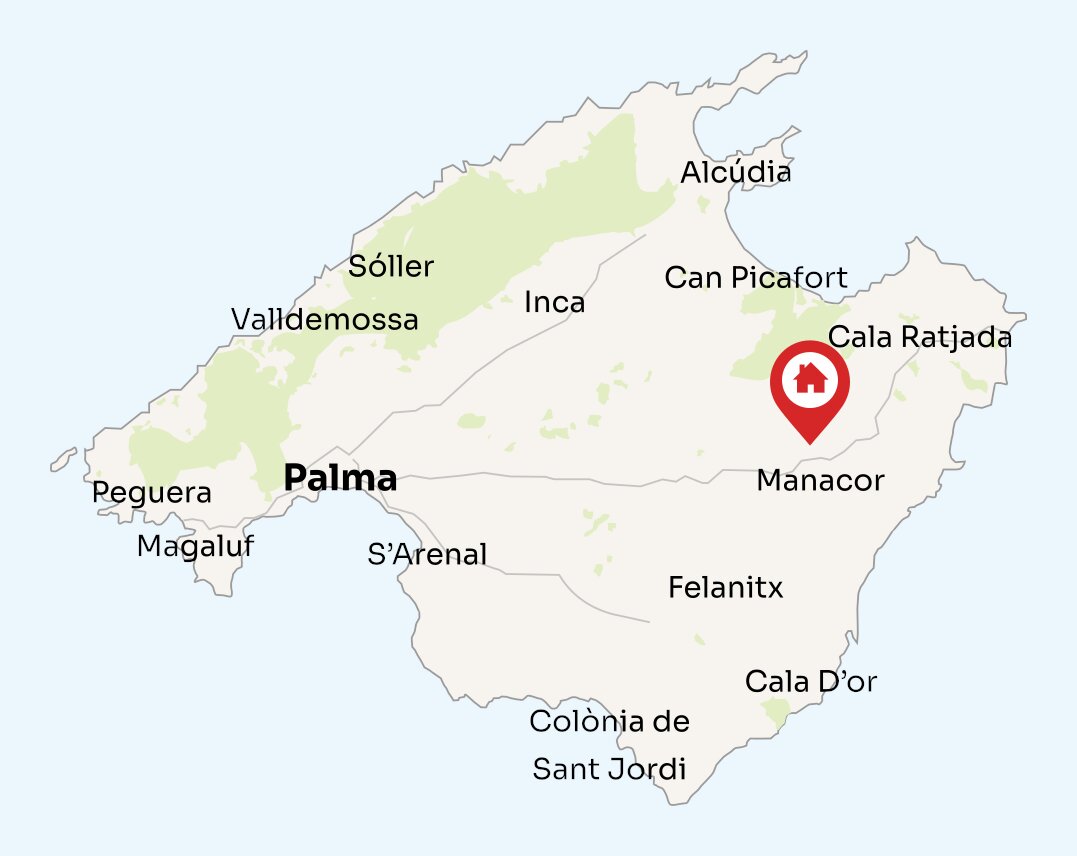 Map of Mallorca
