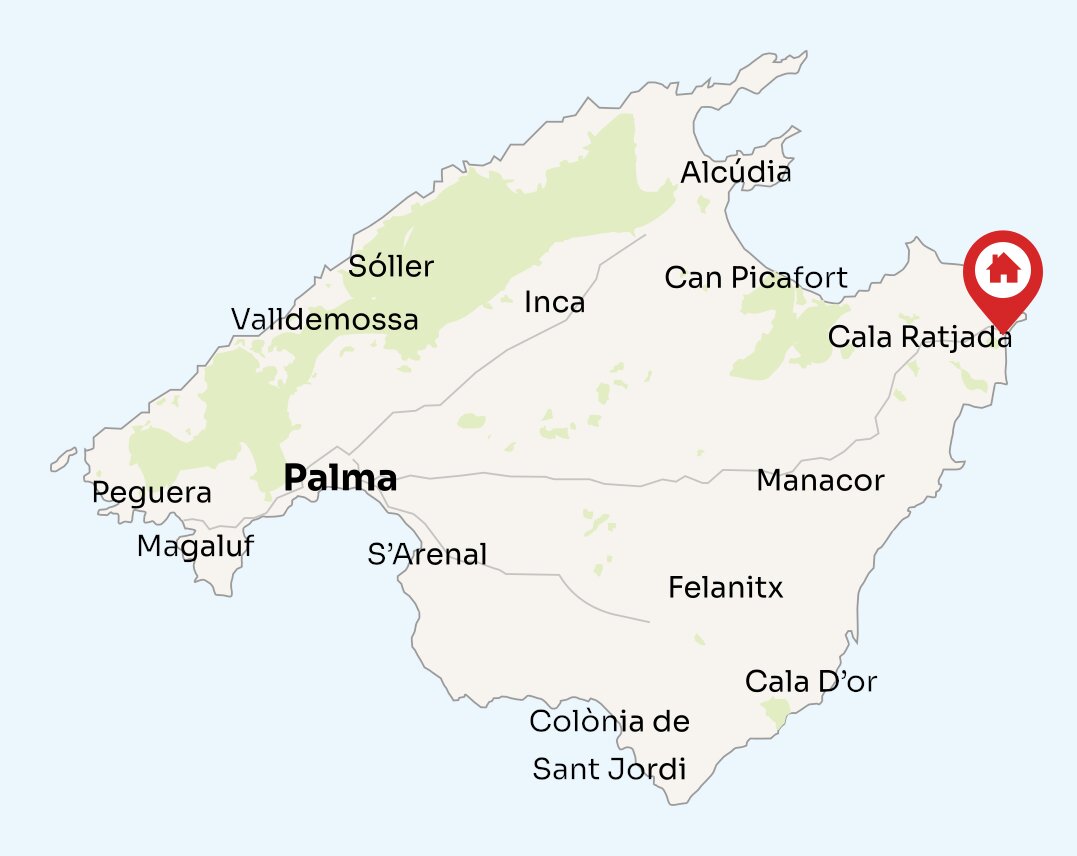 Map of Mallorca