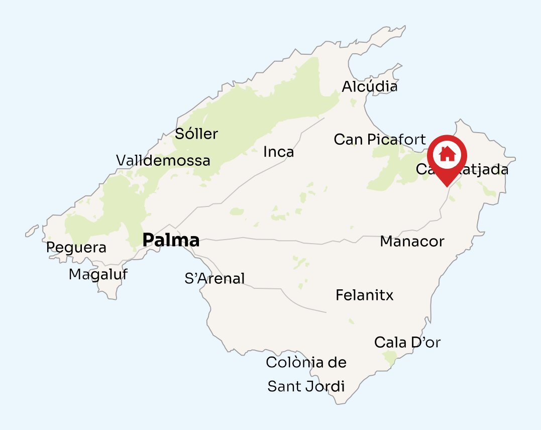 Map of Mallorca