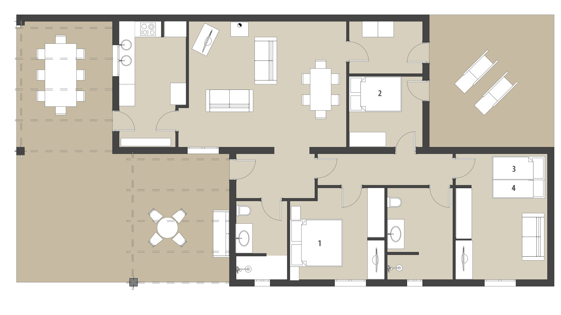 Finca Can Siurell: Erdgeschoss