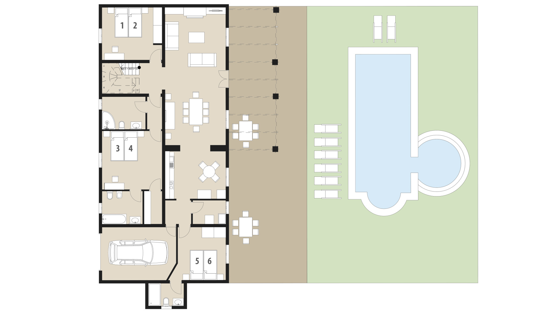 Finca Es Corto: Planta baja