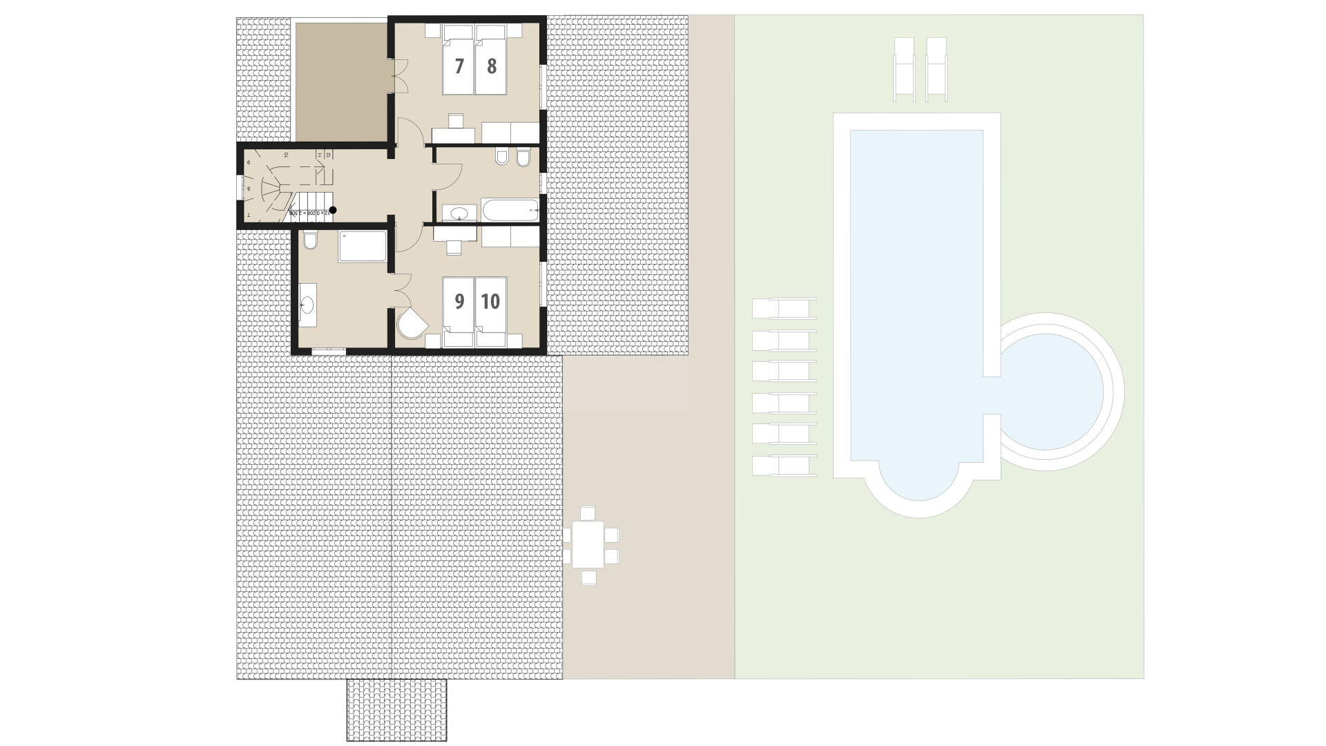 Finca Es Corto: Piso superior