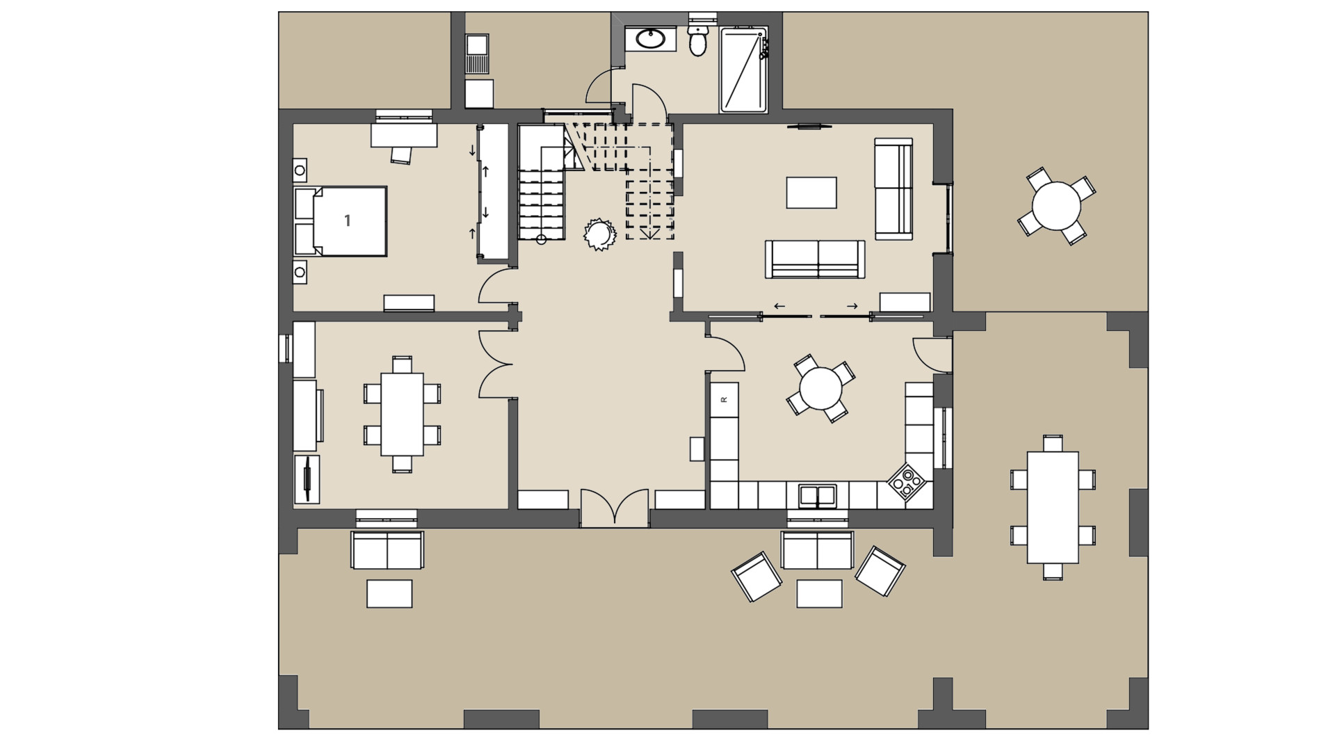 Finca Es Voltor Negre: Planta baja