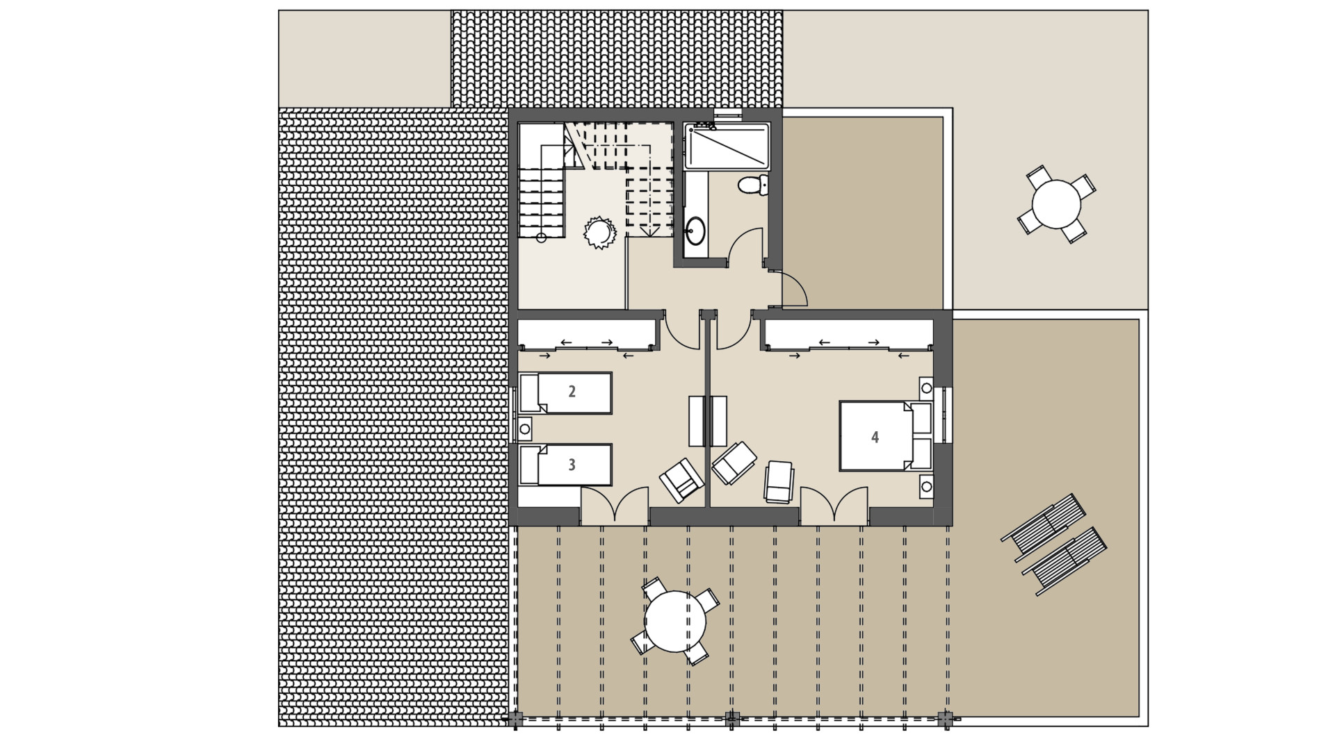 Finca Es Voltor Negre: Piso superior