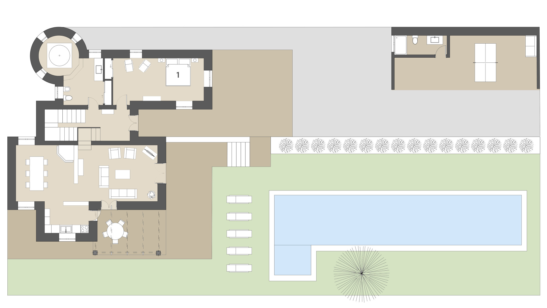 Finca Son Calletes: Planta baja