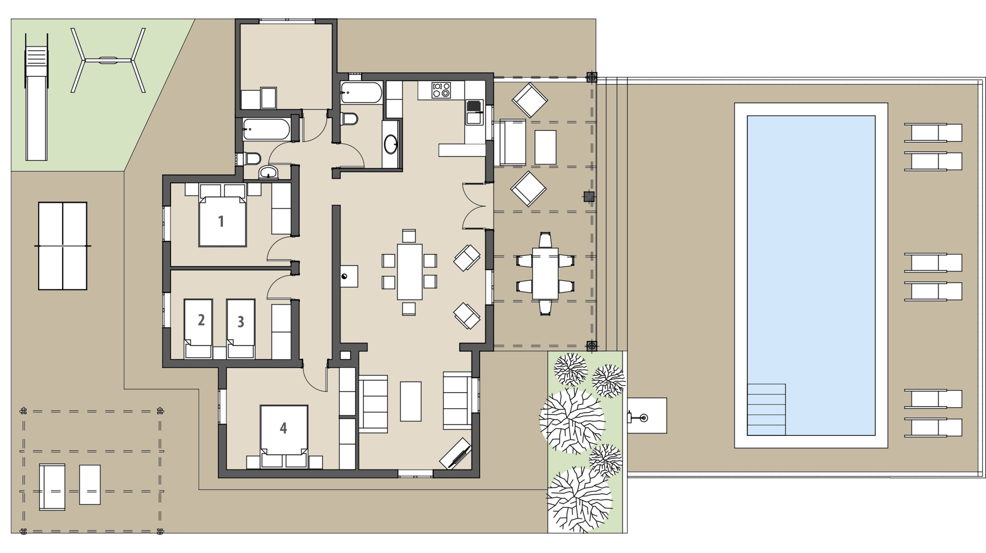 Finca Sa Creu de S'Auma: Planta baja