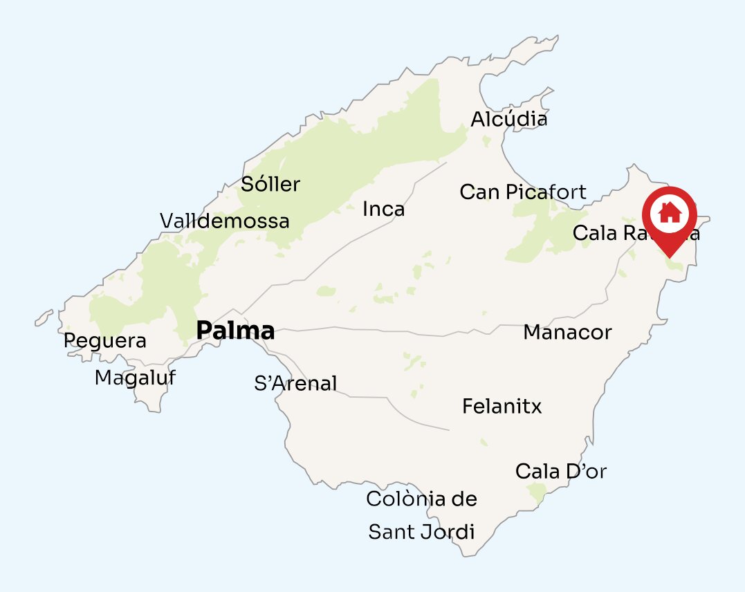 Map of Mallorca