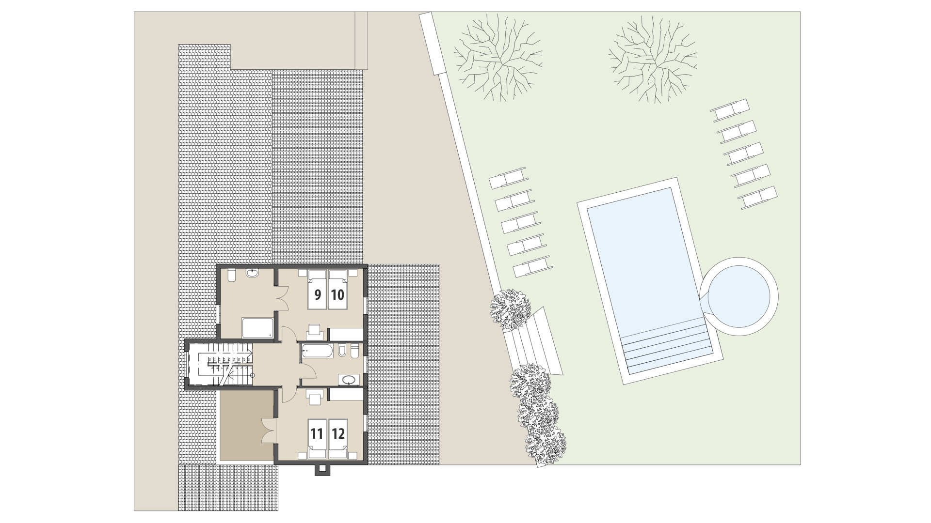 Finca Can Biel: Obergeschoss