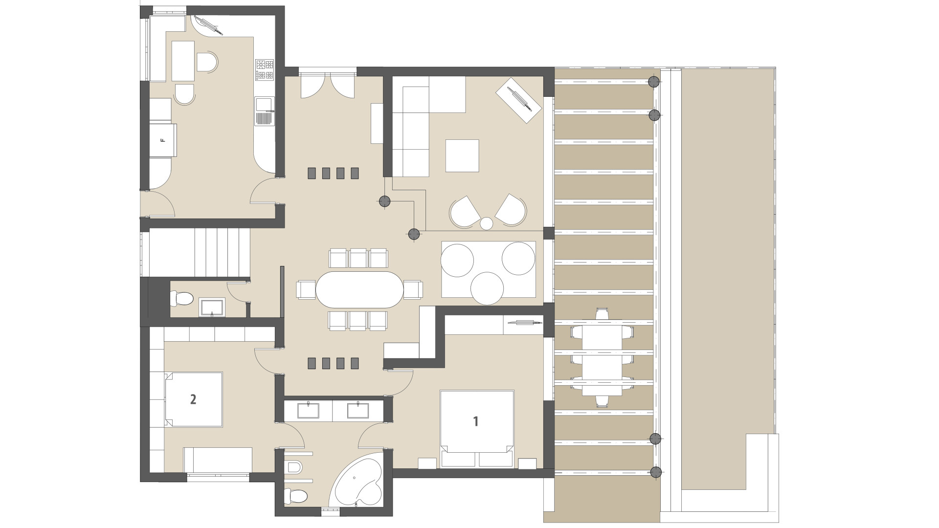 Finca Altavista: Planta baja