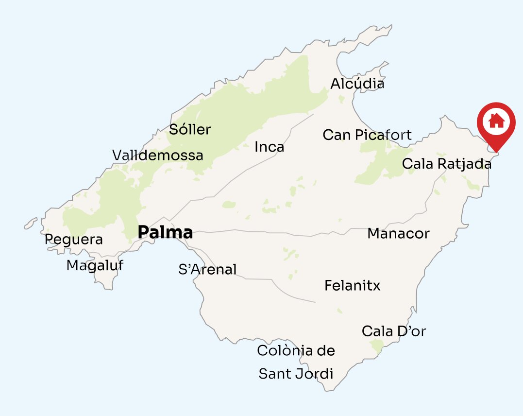 Map of Mallorca