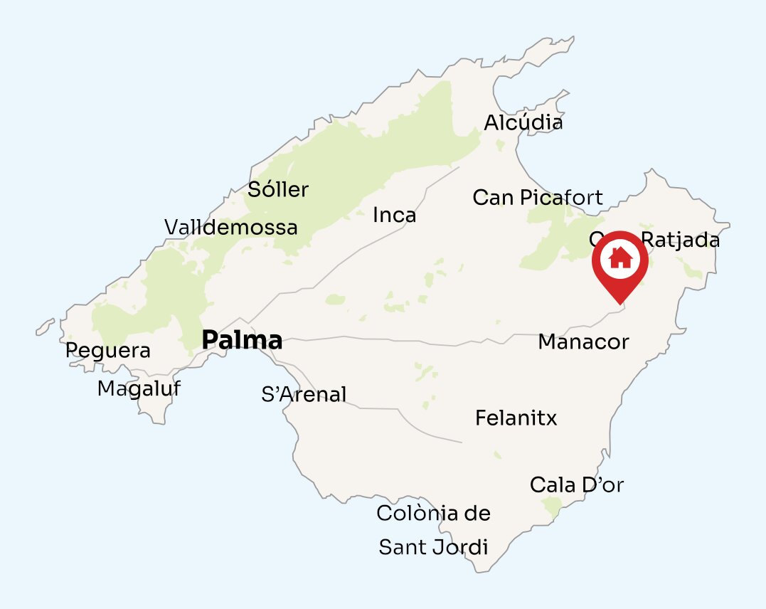 Map of Mallorca
