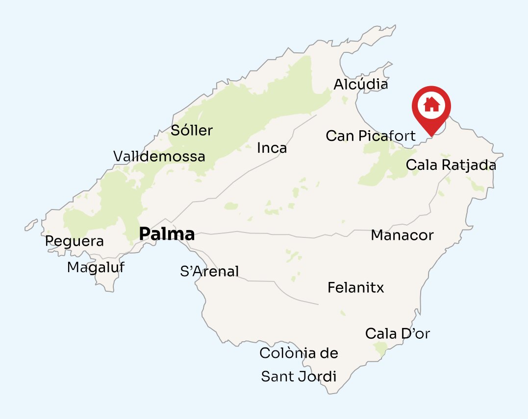 Map of Mallorca