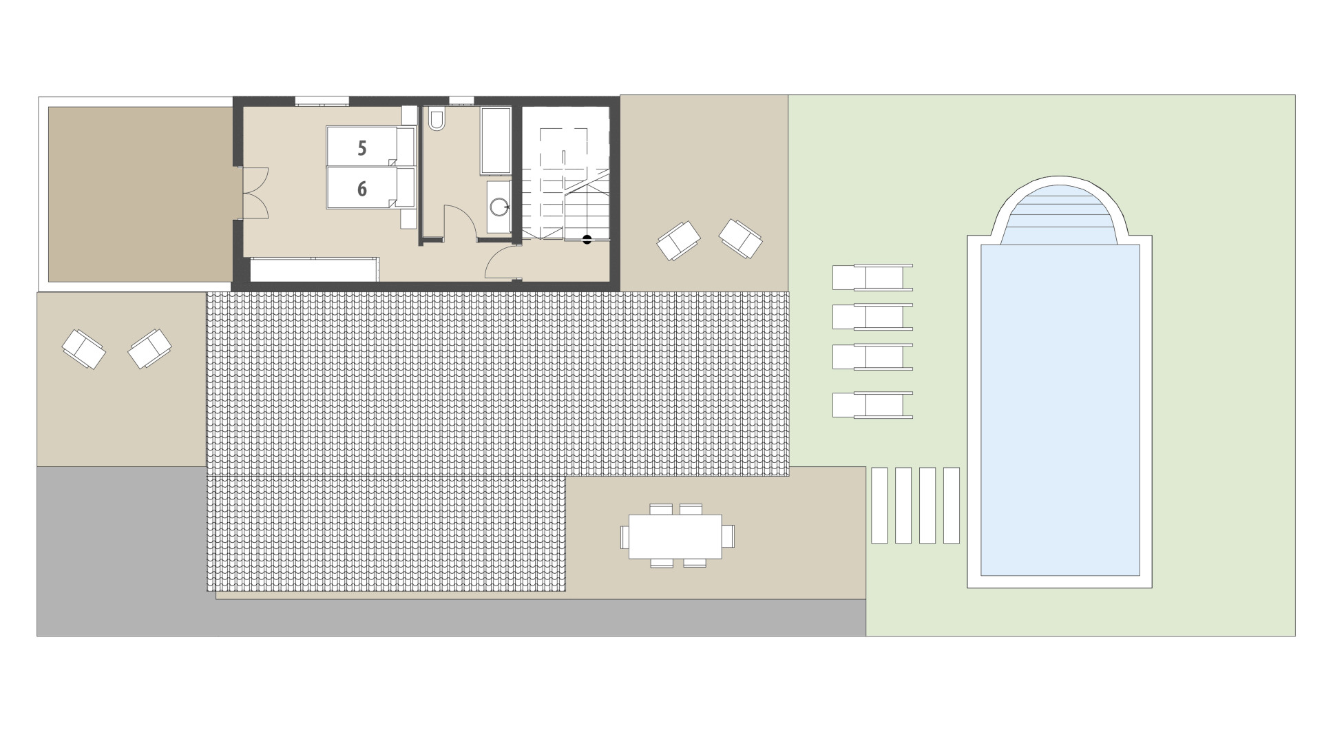 Rural Villa Sa Rustica: Upper floor