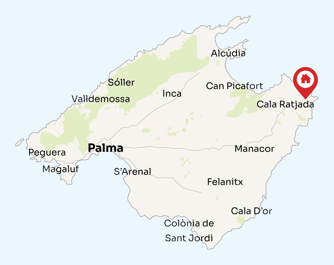 Map of Mallorca