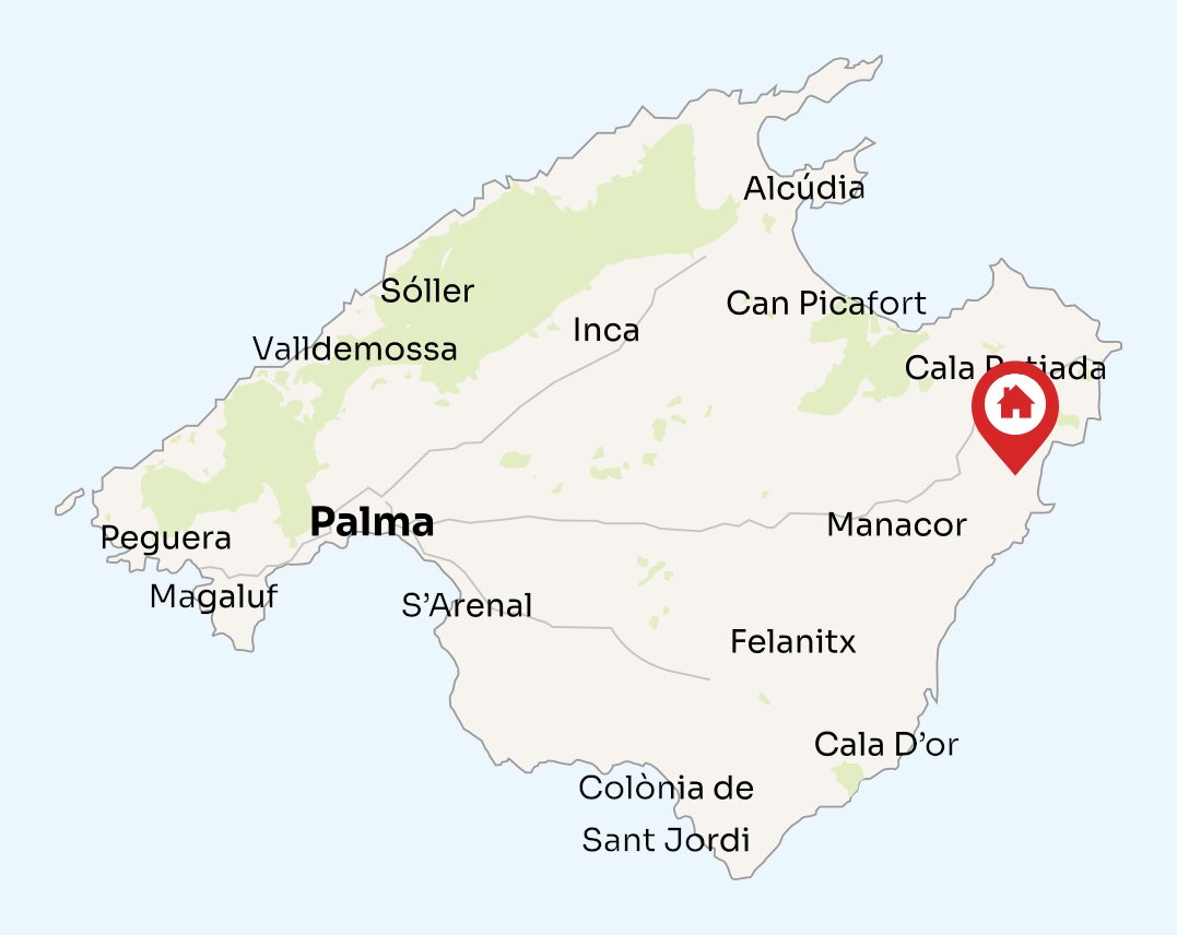 Map of Mallorca