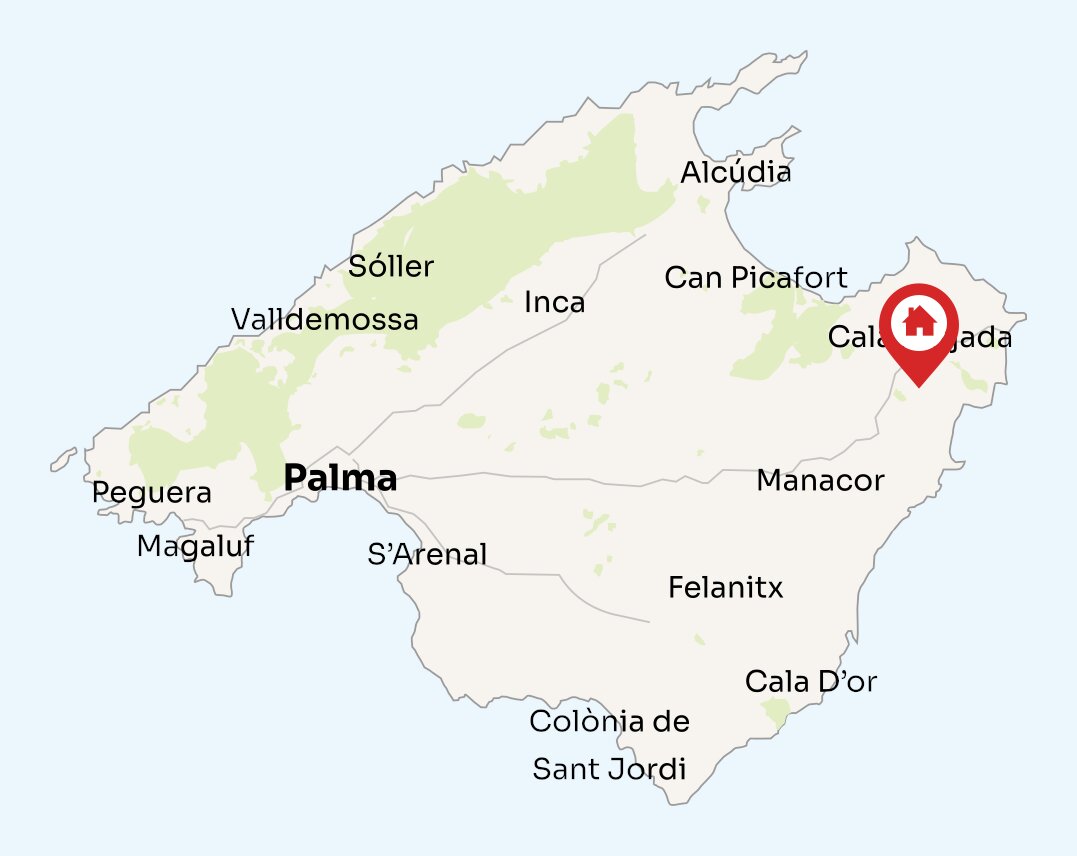 Map of Mallorca