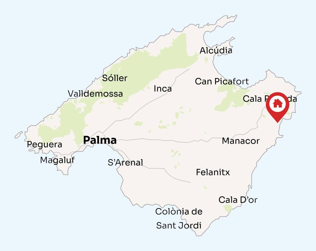 Map of Mallorca