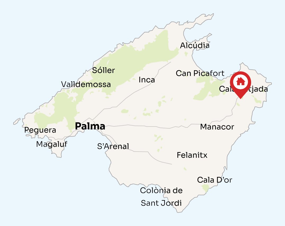 Map of Mallorca