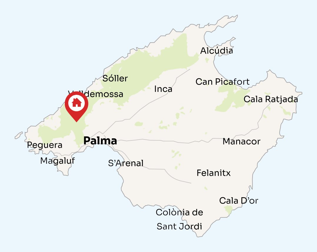 Map of Mallorca