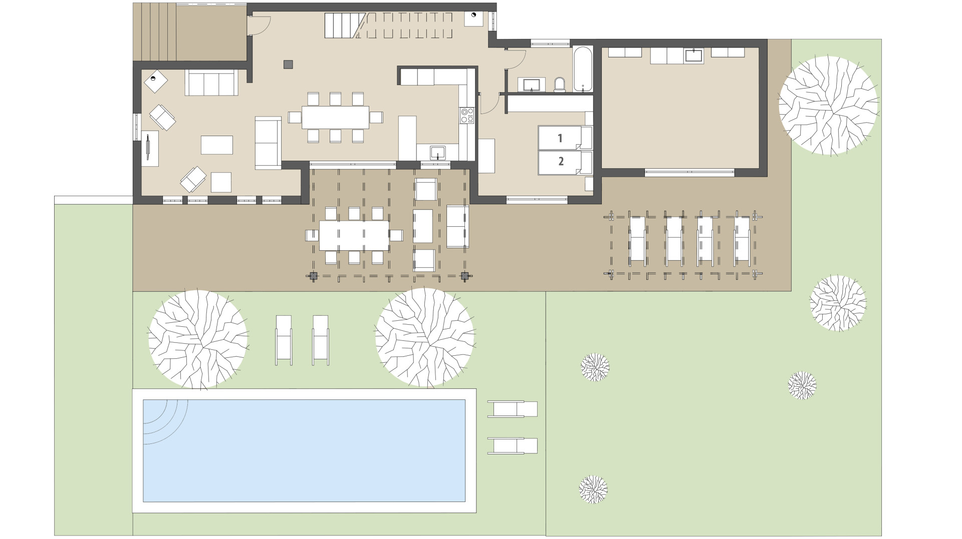 Finca Sa Mina de Crestatx: Planta baja