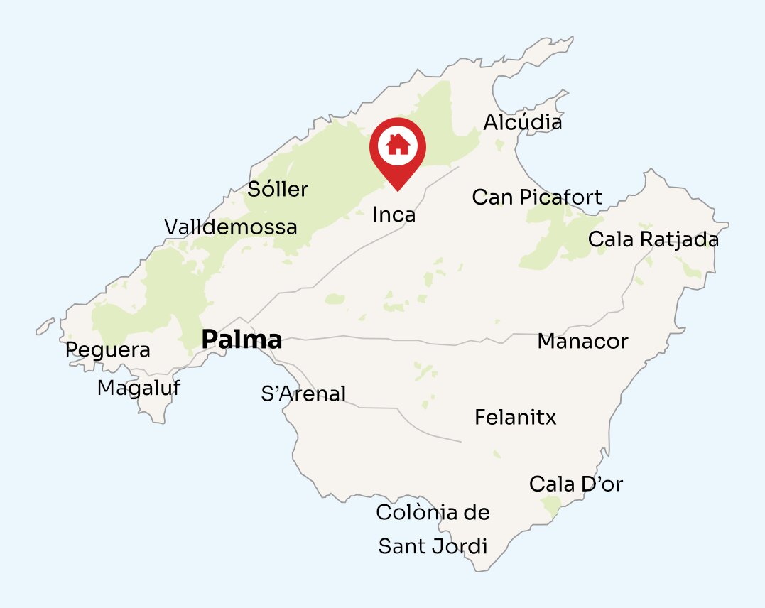 Map of Mallorca