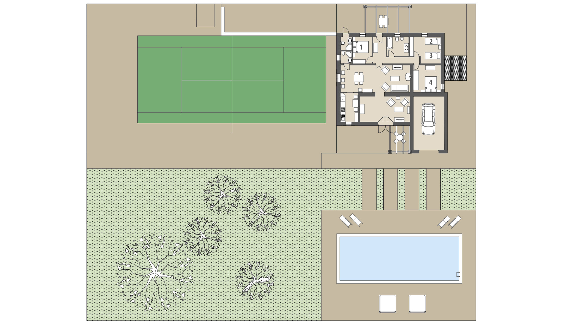 Finca Son Gall: Planta baja