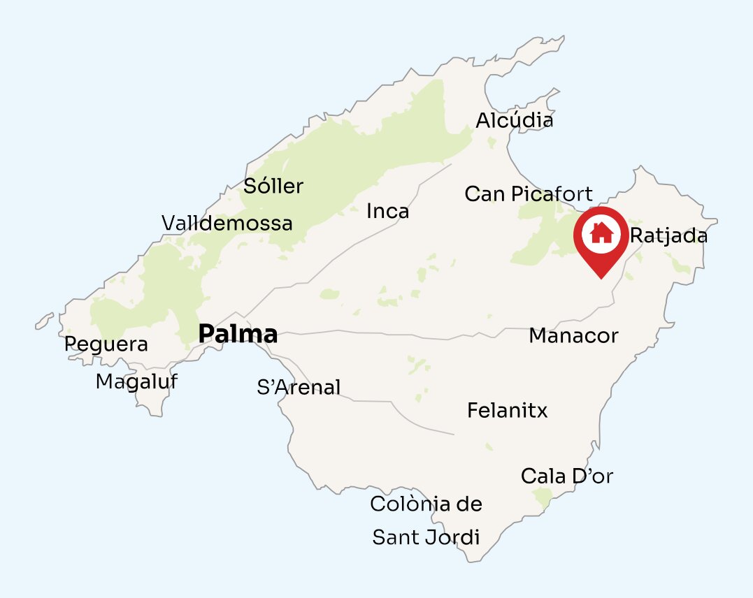 Map of Mallorca