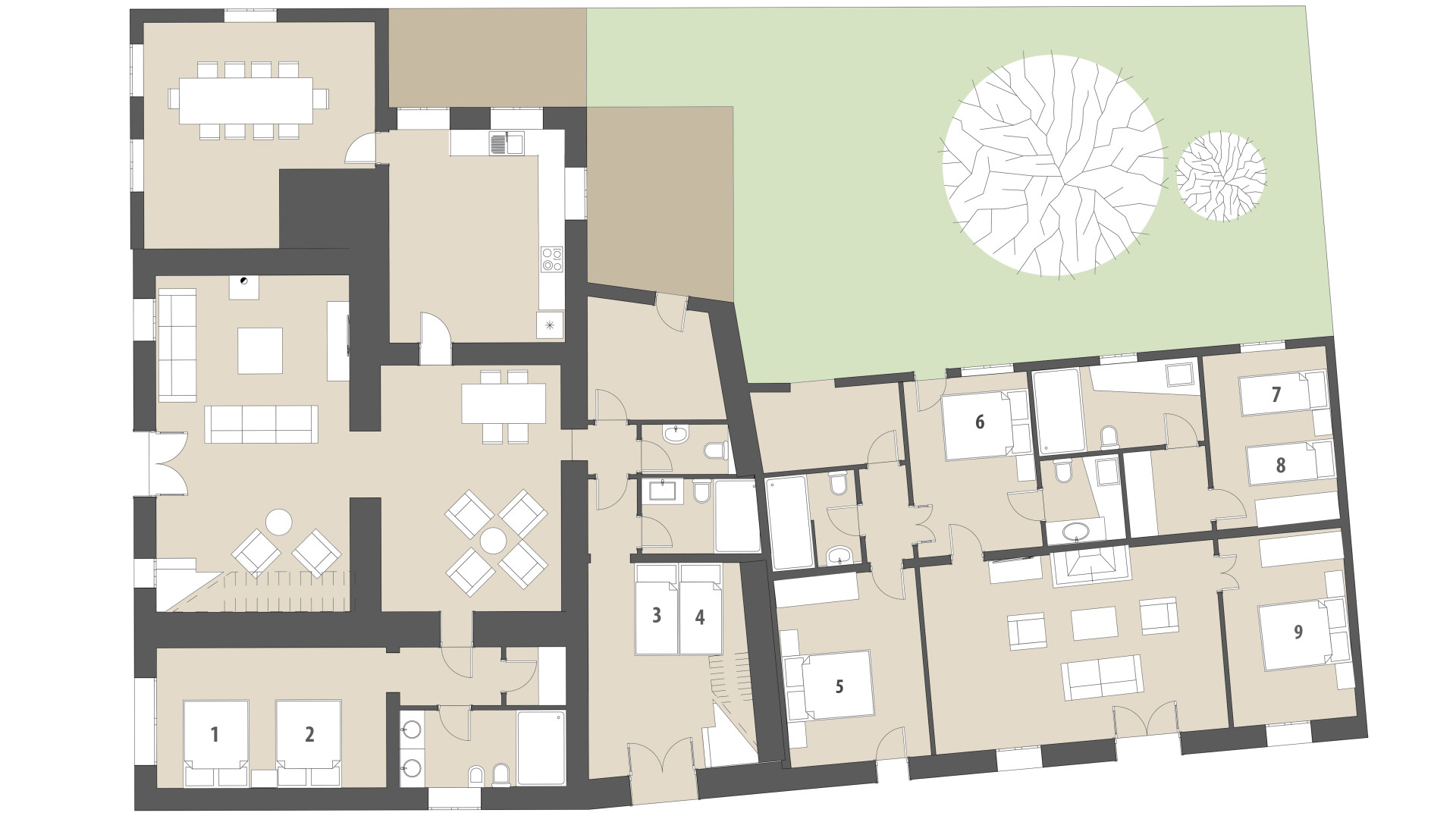 Finca Son Rito: Planta baja