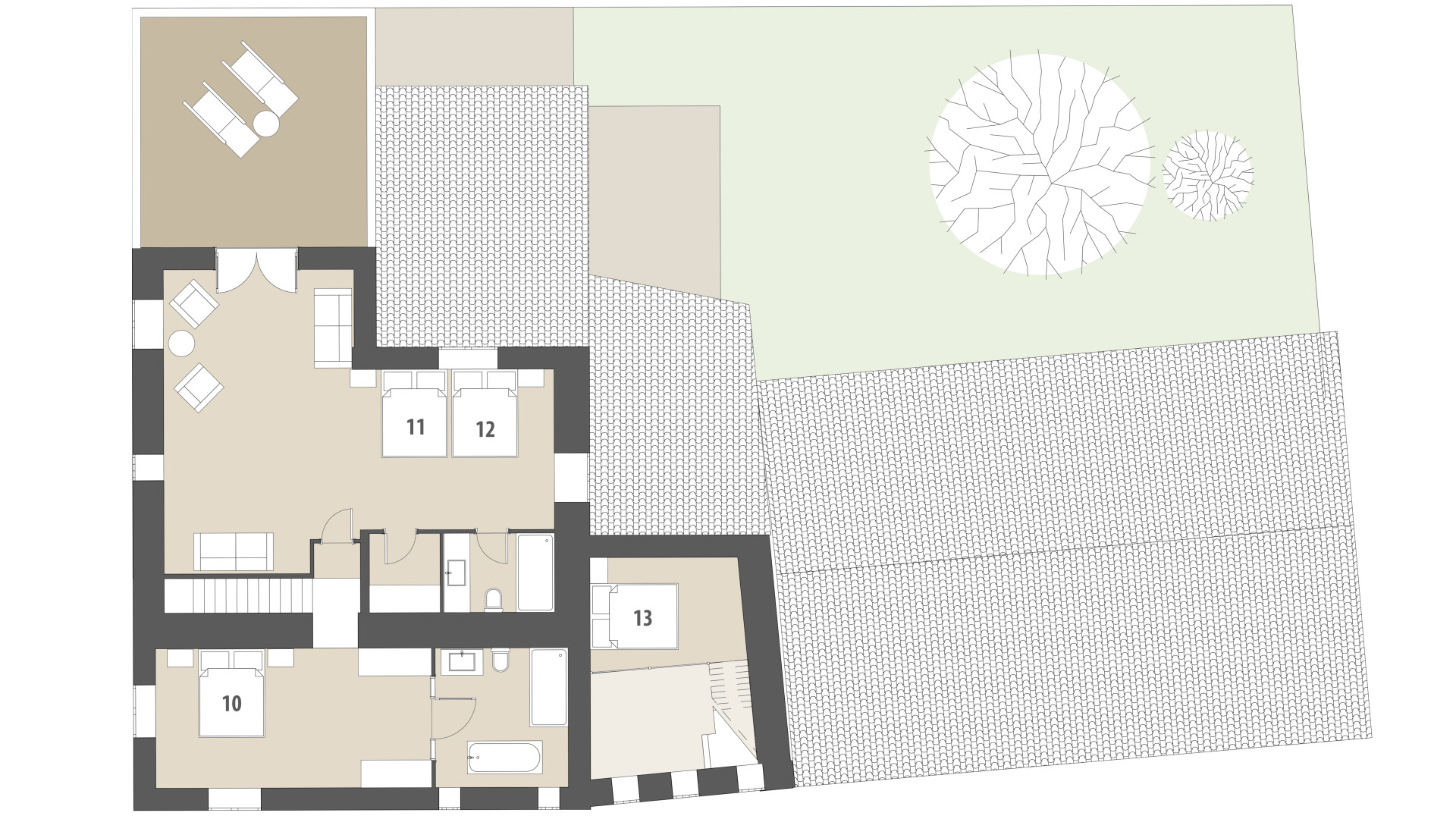 Finca Son Rito: Piso superior