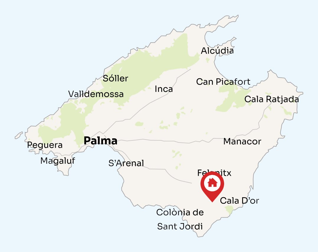 Map of Mallorca