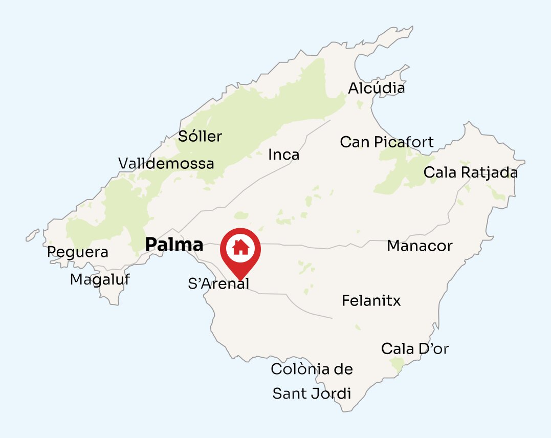 Map of Mallorca
