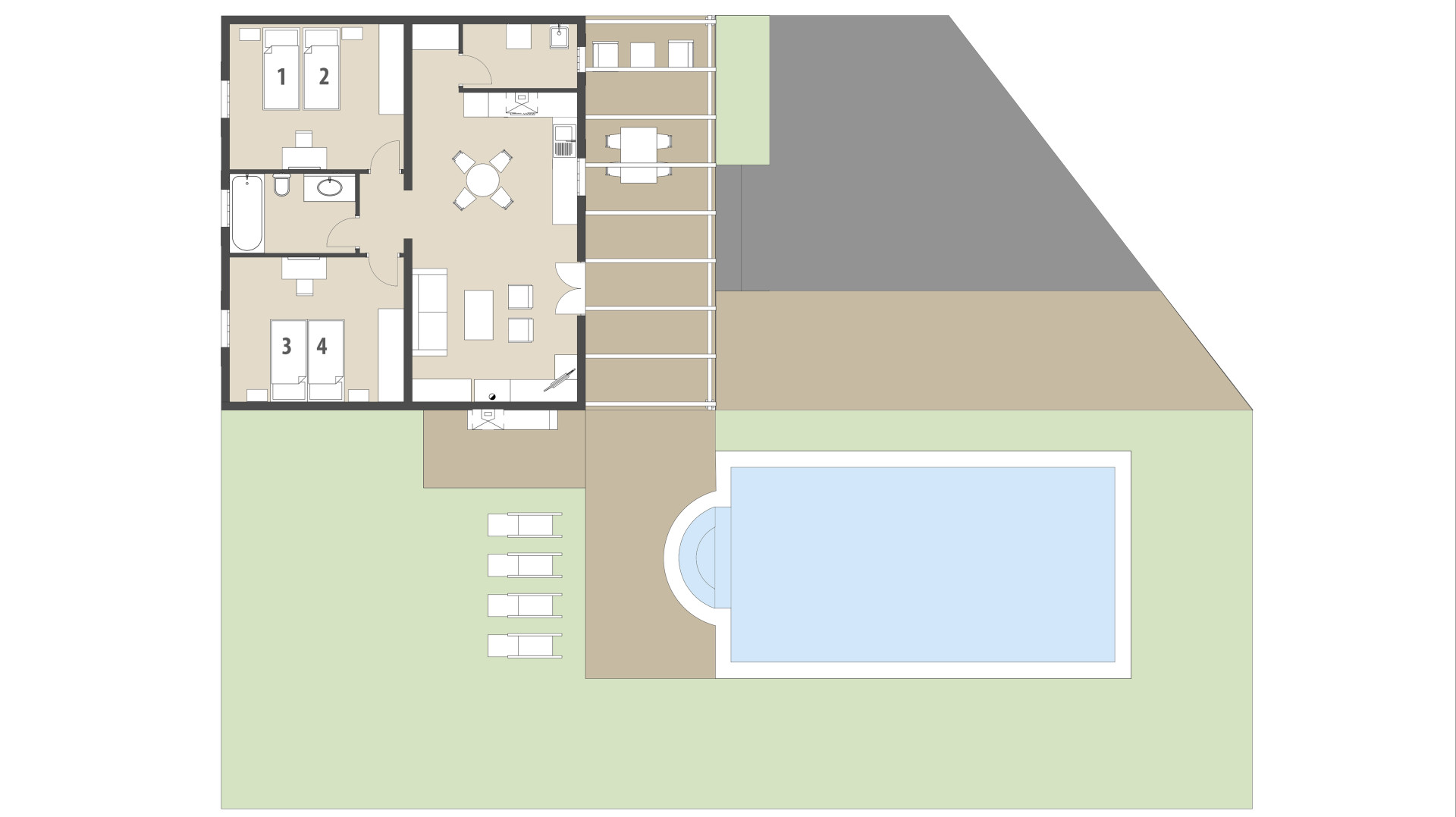 Finca Sa Caseta: Planta baja