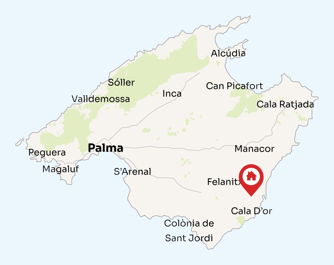 Map of Mallorca