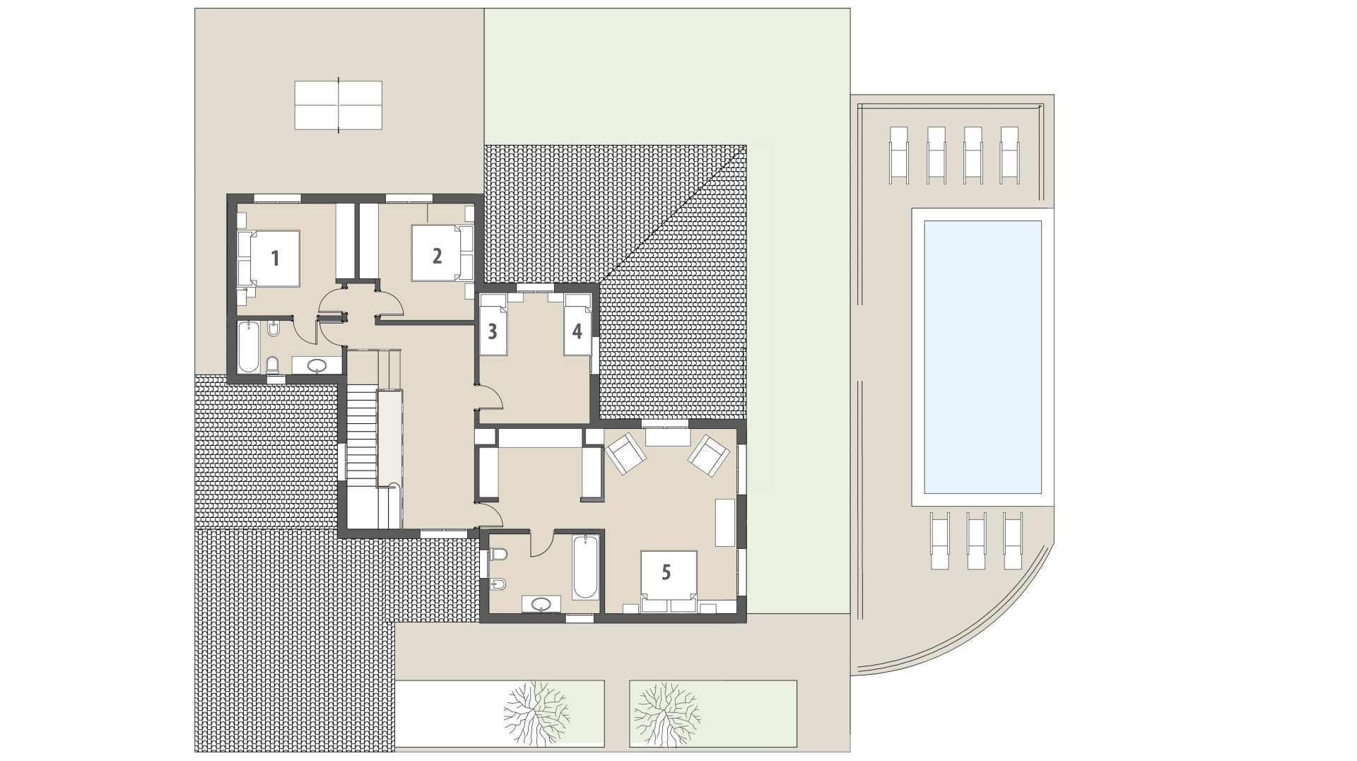 Finca Es Pujols: Piso superior