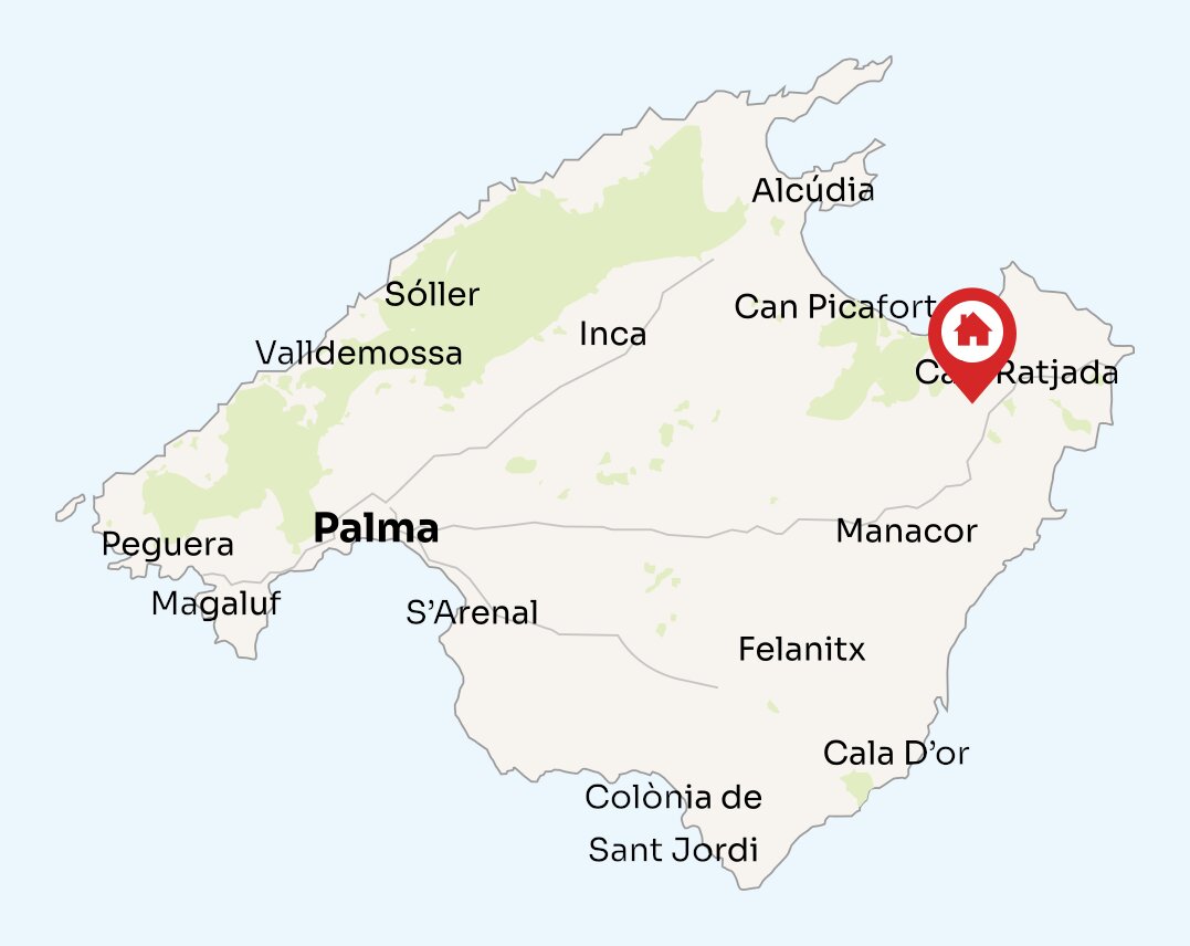 Map of Mallorca
