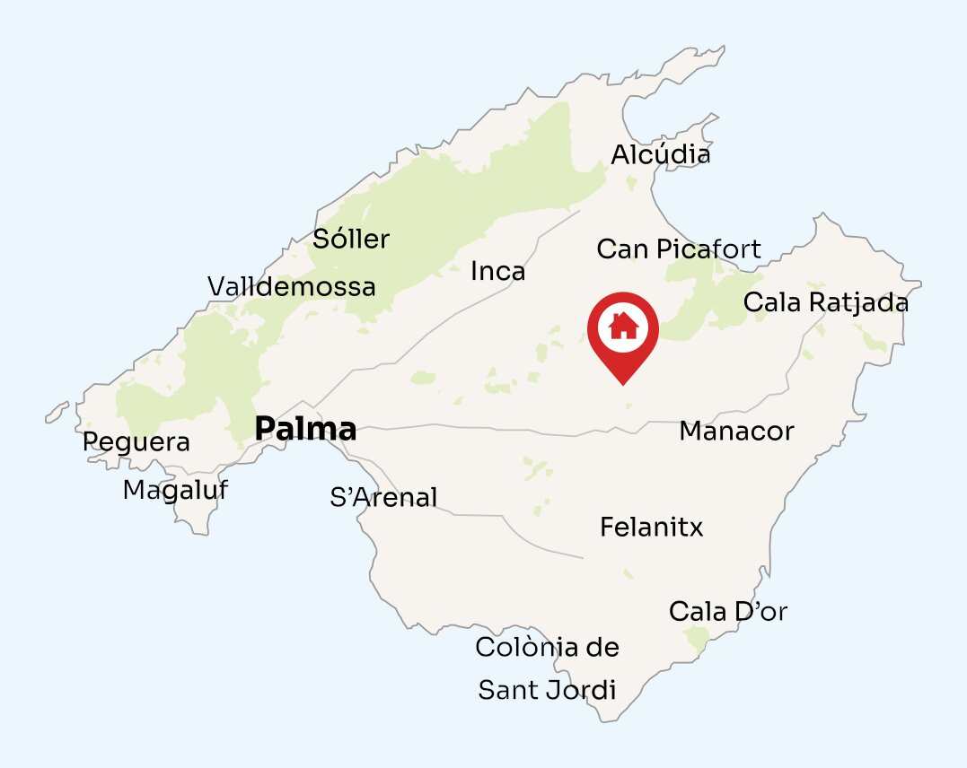 Map of Mallorca