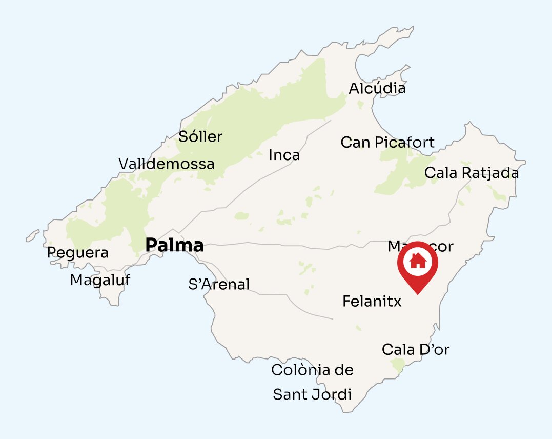 Map of Mallorca
