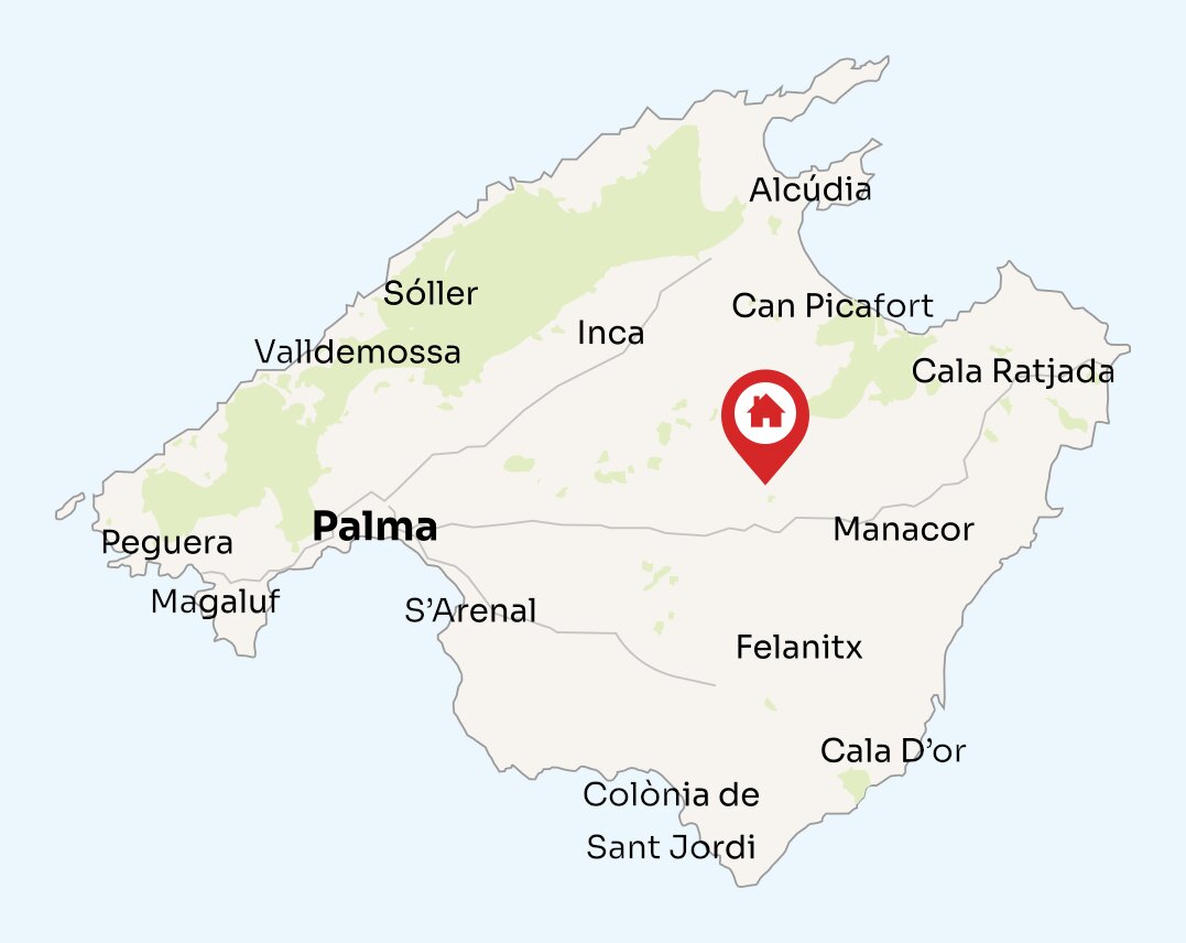 Map of Mallorca