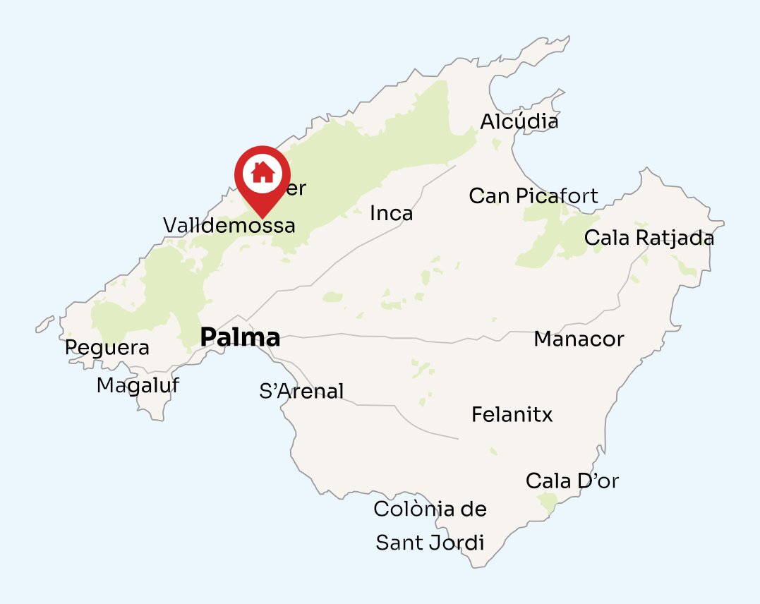 Map of Mallorca