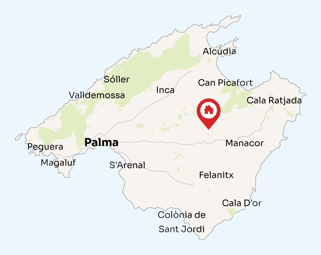 Map of Mallorca